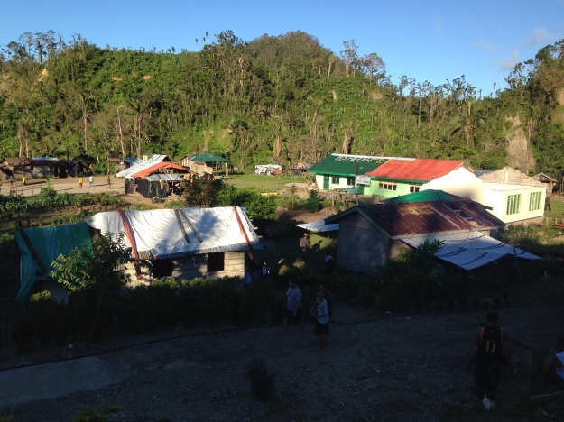 The view from higher ground of Barangay Kagbana